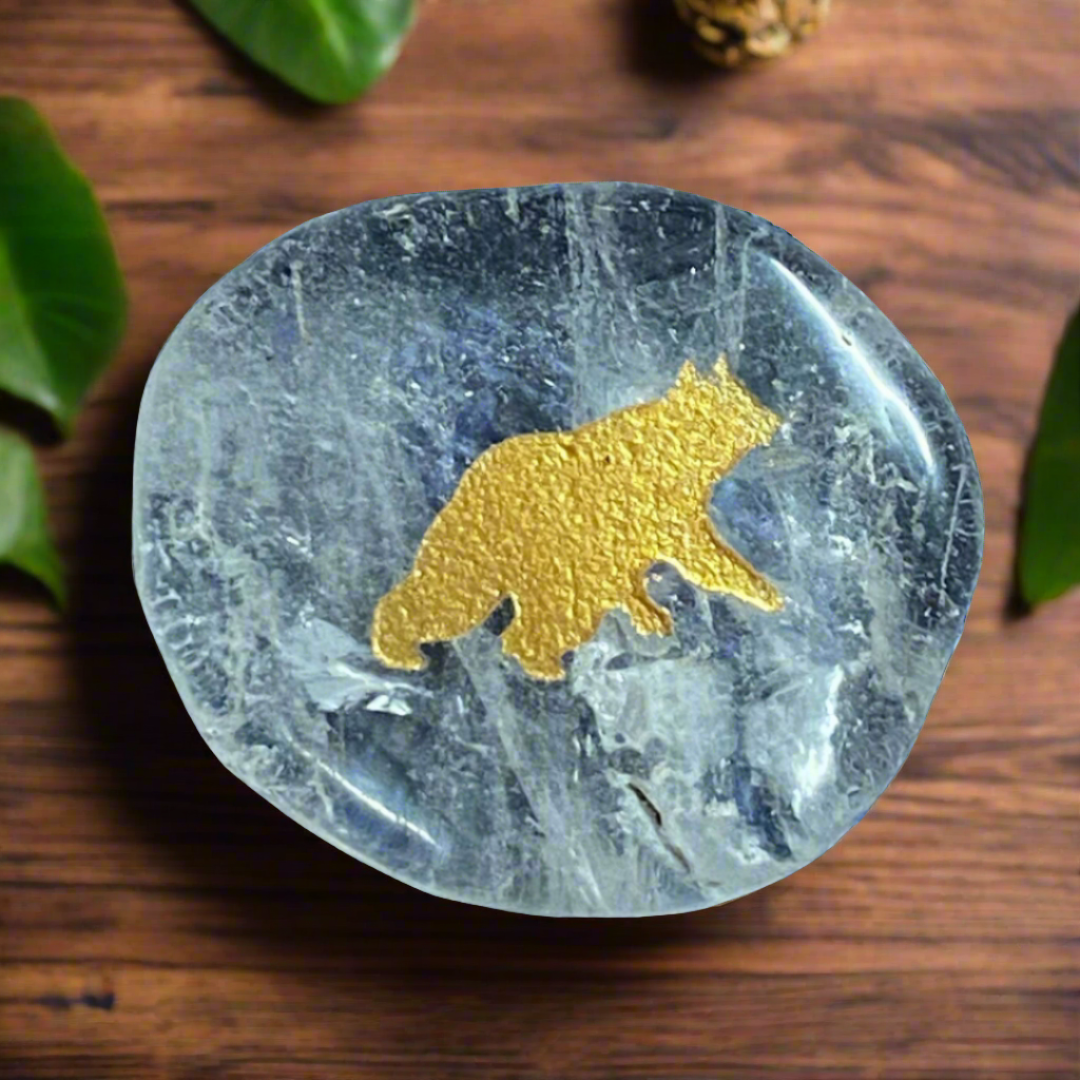 Spirit Animal Flat Stones - Bear