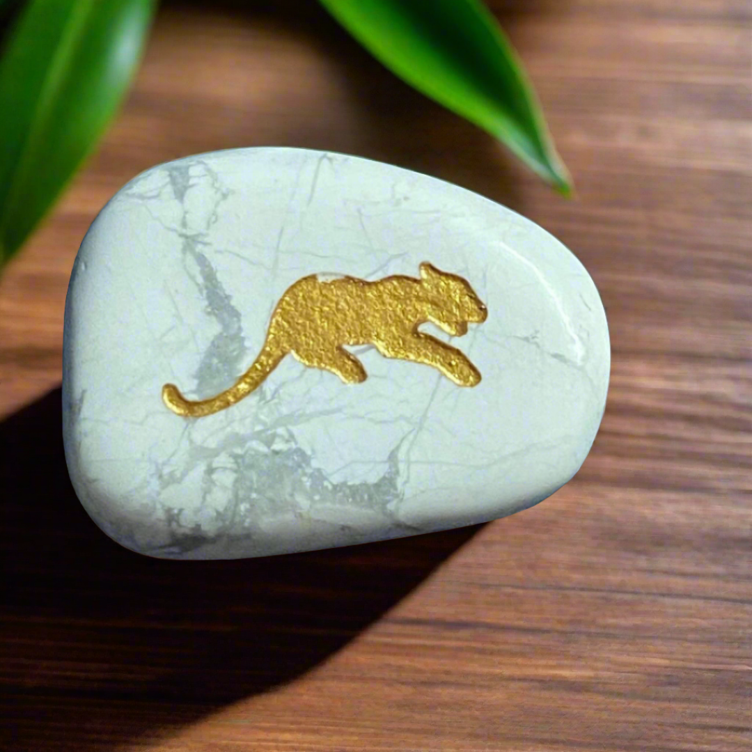 Spirit Animal Flat Stones - Lepoard