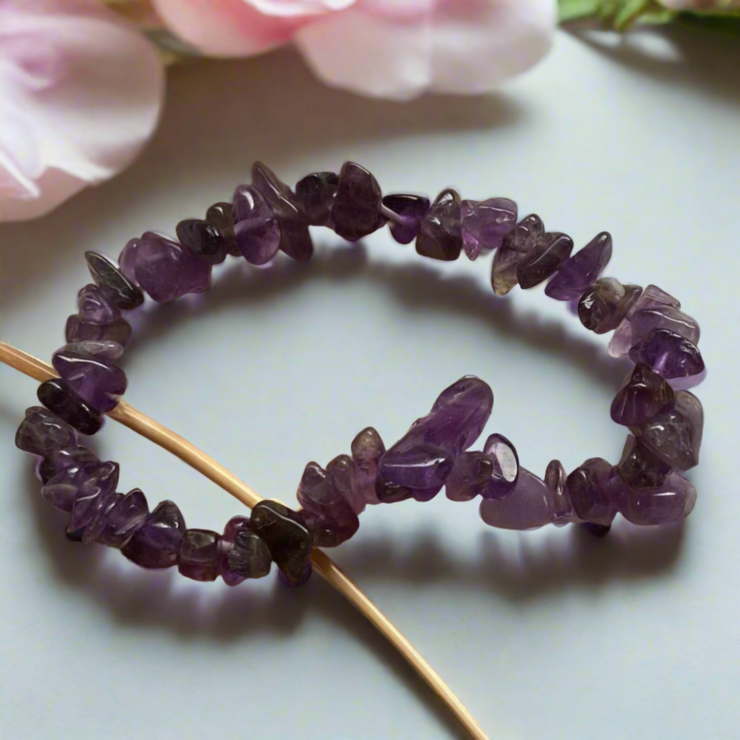 Amethyst Crystal Chip Bracelets