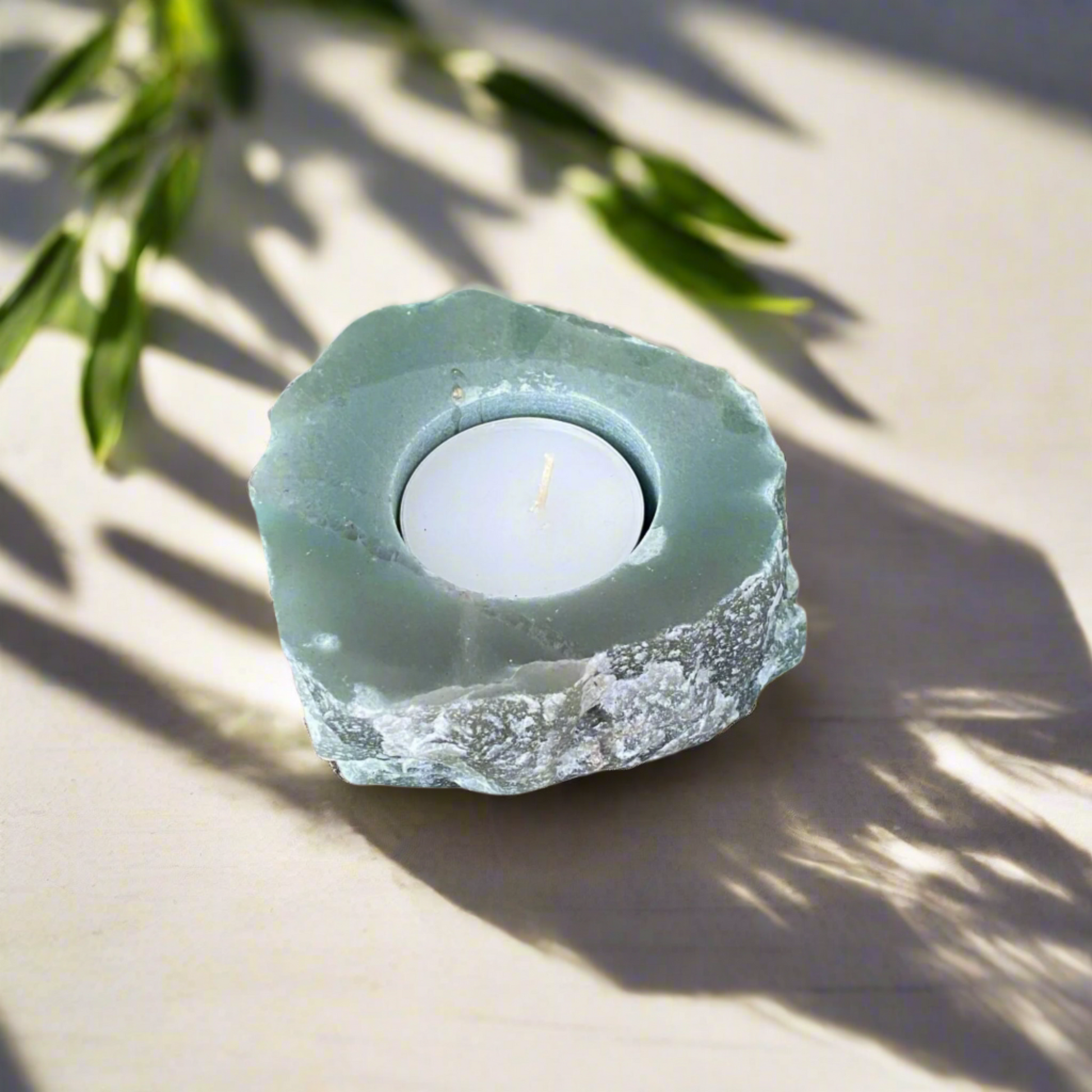 Green Aventurine Candle Holder