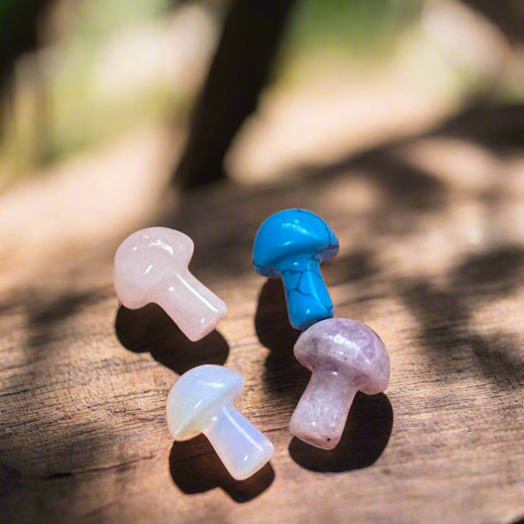 Carved Mini Mushrooms