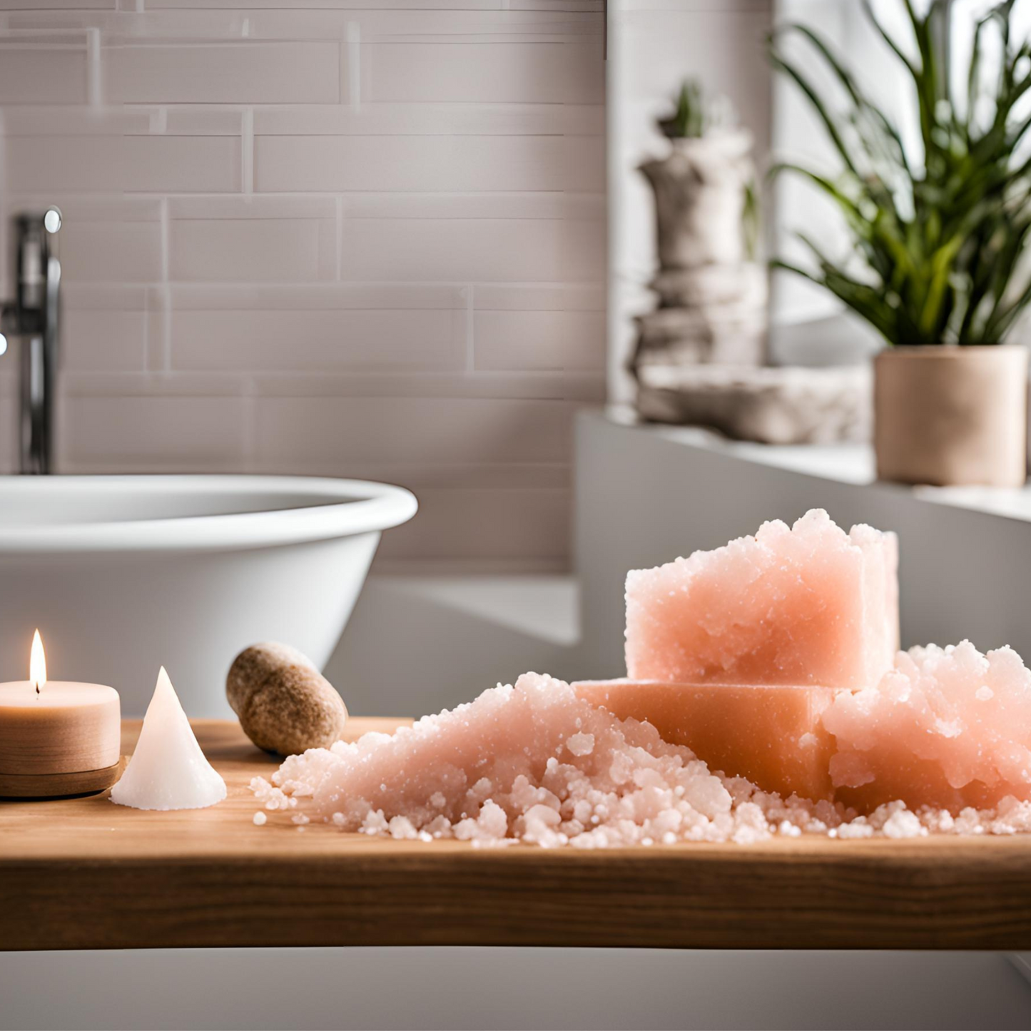 Lifestyle photo of uses of himalayan salt