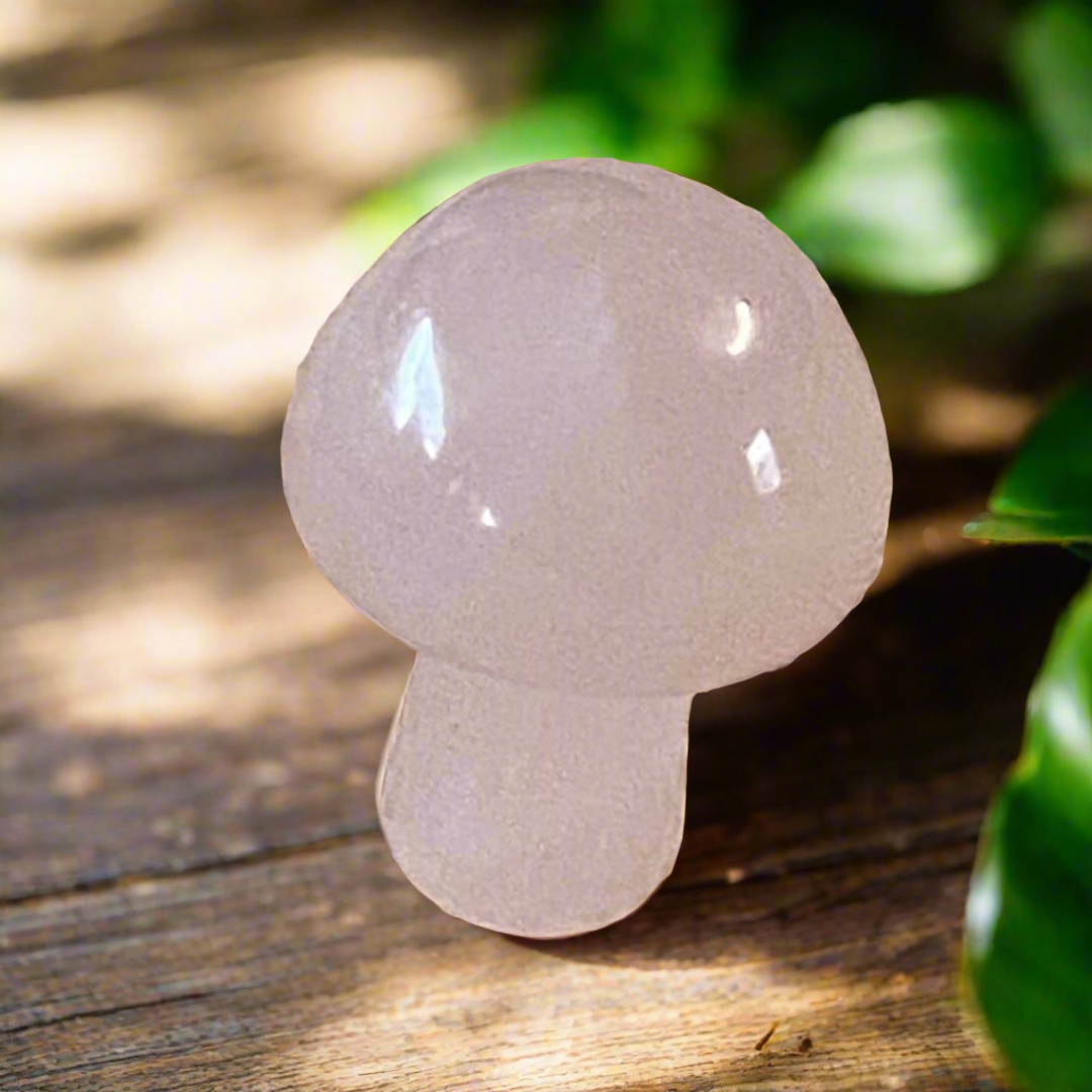 Rose quartz Mushroom