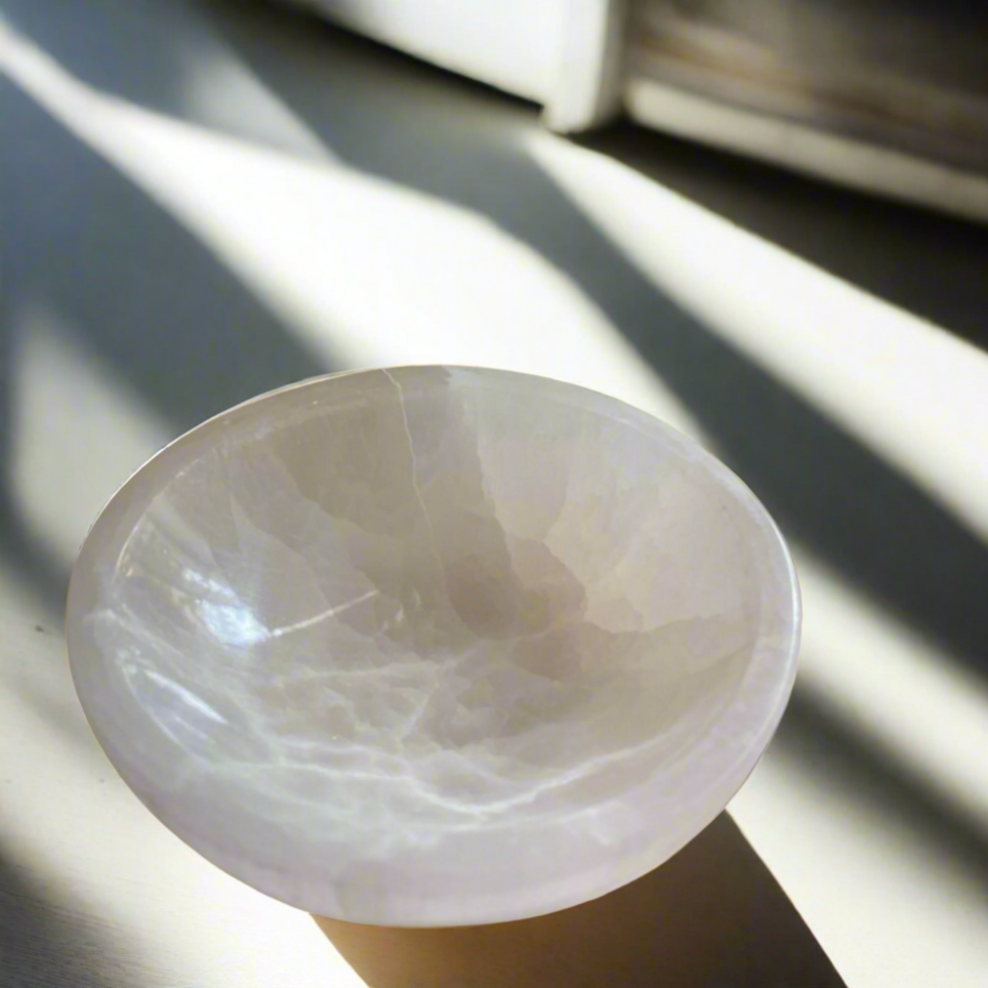 Selenite Charging Bowl for Crystal Cleansing & Energy Healing