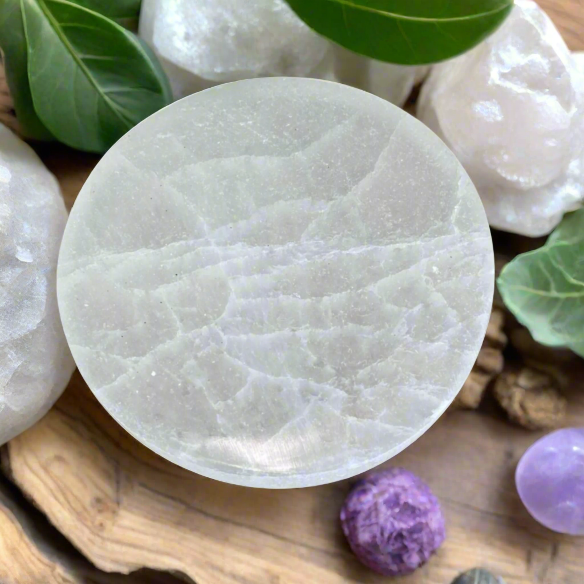 Selenite Charging Plate - 10cm