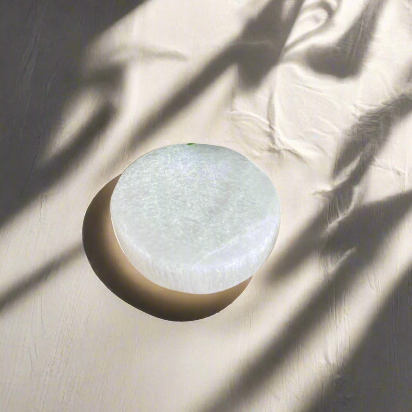 6cm Selenite Charging Plate | Crystal Energy Cleansing & Chakra Alignment