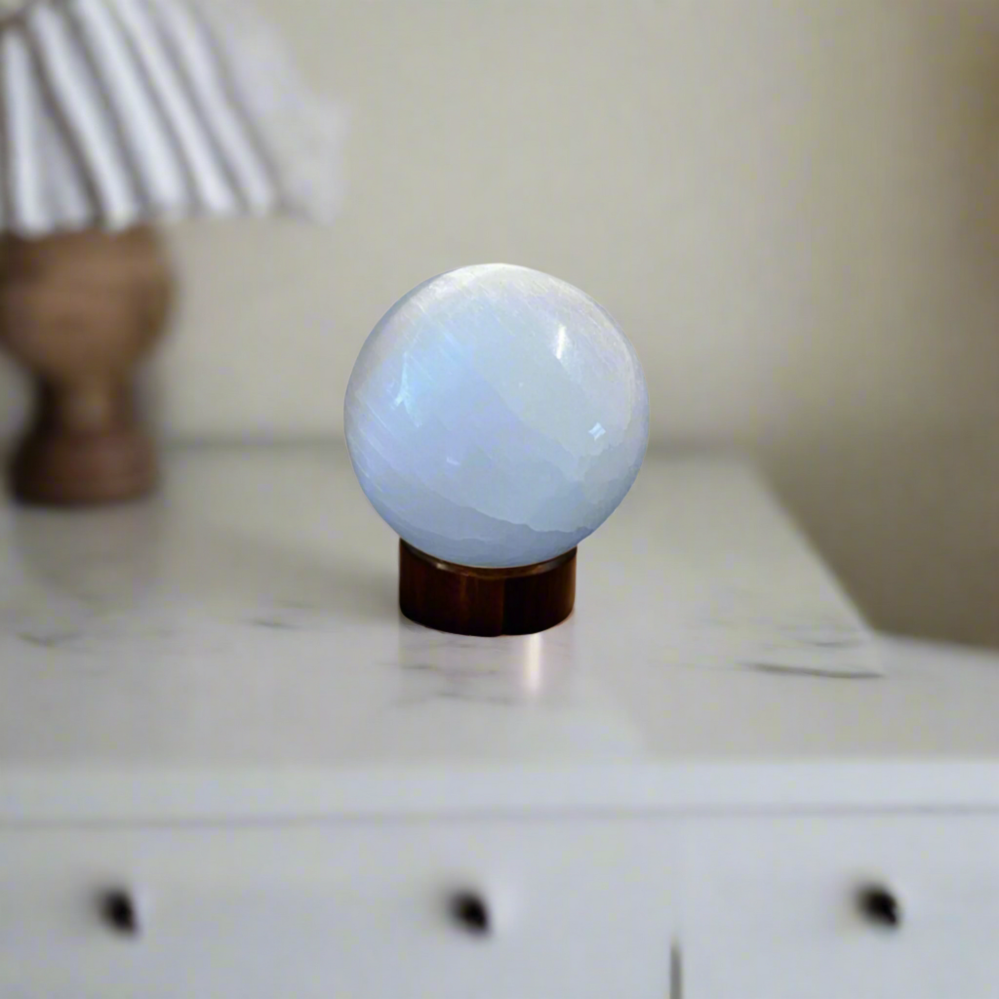 White Sphere Selenite